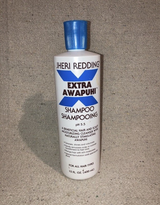 Vintage 80s Jheri Redding Extra Awapuhi Shampoo Hair & Scalp Cleanser New 15oz
