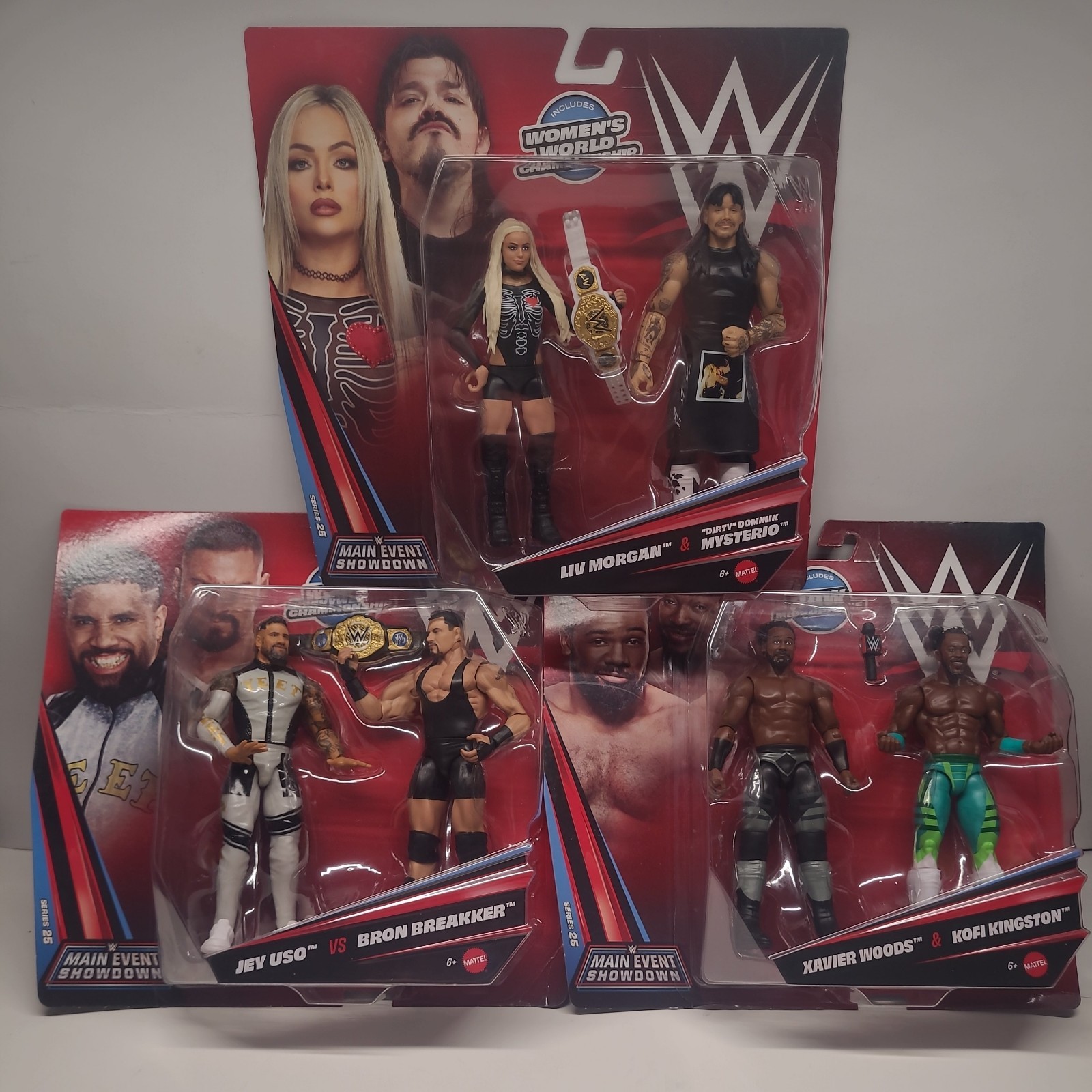 (3) WWE Main Event Showdown All 3 Series 25 - Liv & Dom, Uso
