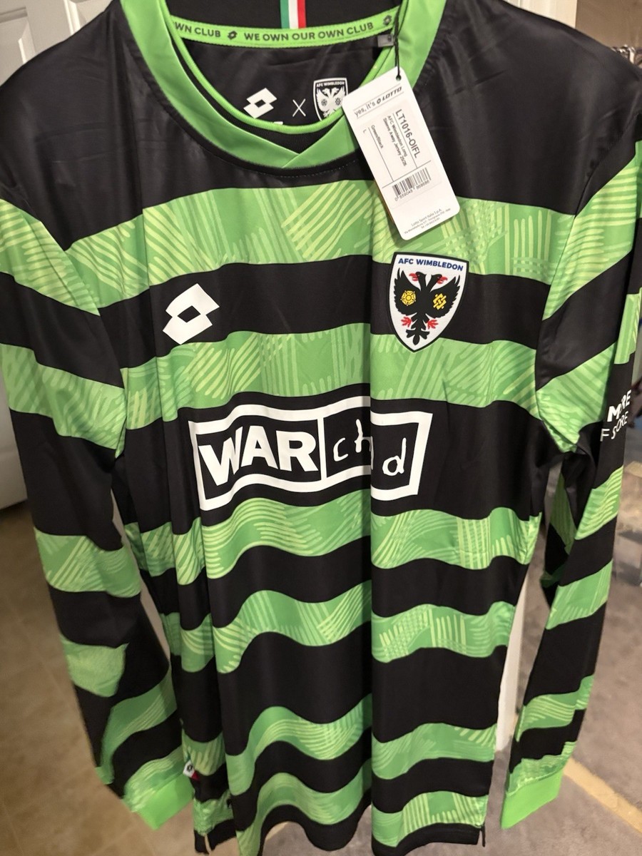 Lotto AFC Wimbledon Away Jersey 25/26 Long Sleeve Bugiel Sz L | eBay