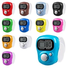 12-Pack Electronic Finger Counter 5-Digit LCD Digital Display Tally Clicker