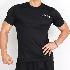 KOREA Army T-Shirt (R.O.K.A) | ROCATI Cool Dry Black Tee | S–4XL