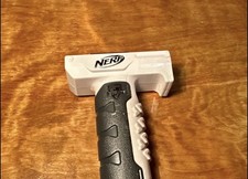 Nerf N-Strike White Elite Retaliator Pump Handle Grip Foregrip Accessory Part