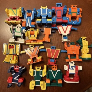 Lakeshore Alpha-Bots 18 Alphabet Transformer Robots Learning Toys Alphabot