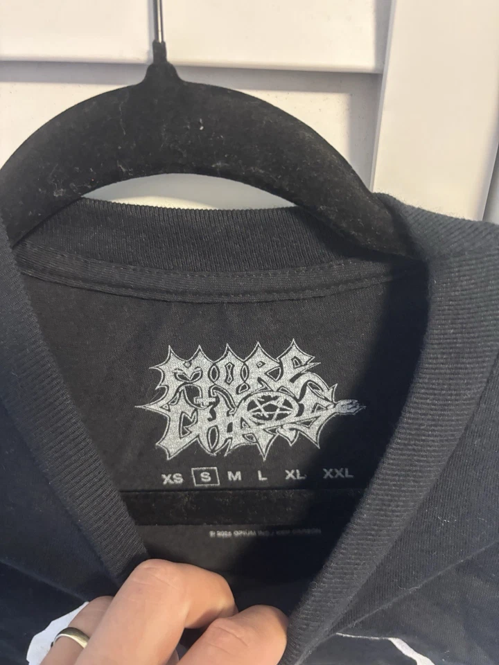 Camiseta negra Ken Carson More Chaos para hombre talla S pequeña edición apenas Foto 3 de 4