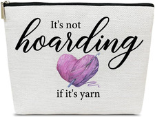 Yarn Lover's Makeup Bag - Perfect Gift for Crocheters and Knitters