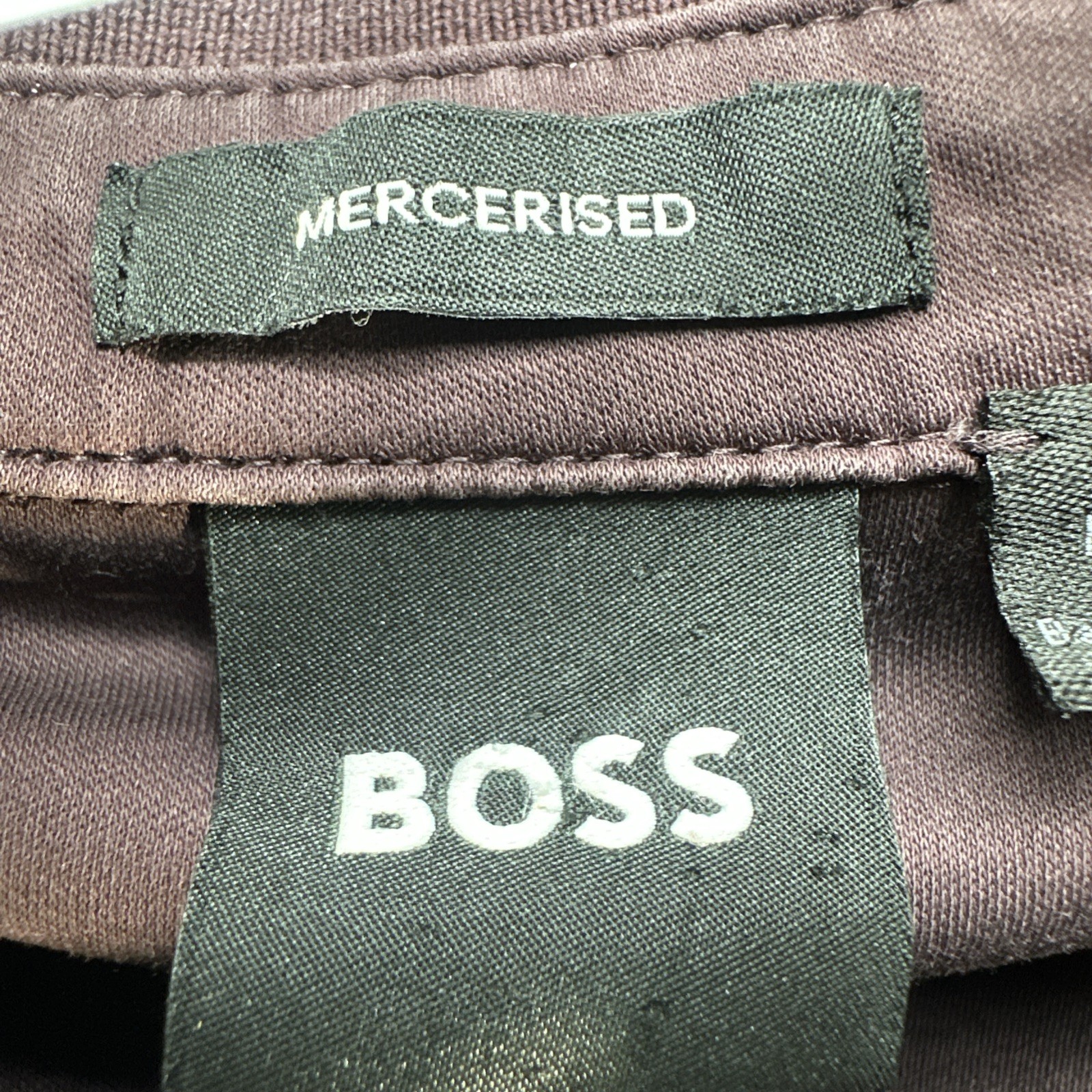 Hugo Boss DOUBLE-MONOGRAM POLO SHIRT IN MERCERISED COTTON Deep Burgundy Large thumbnail 5