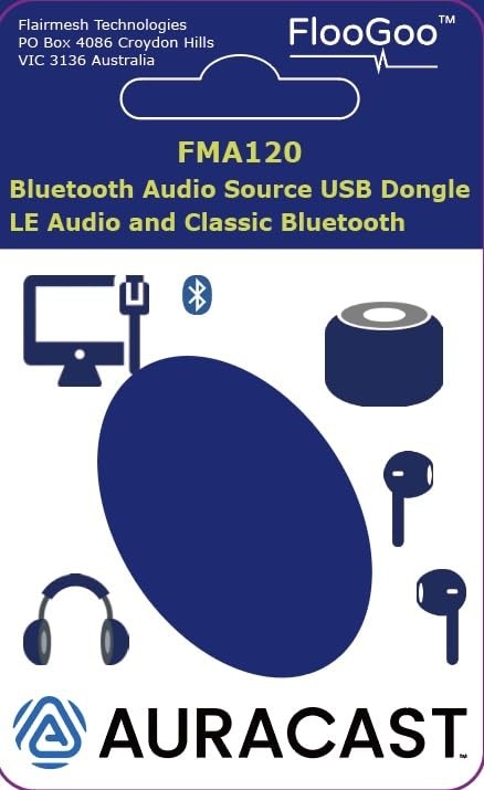 FlooGoo FMA120 Bluetooth 5.4 Dual-Mode Dongle – Supports aptX