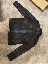 Calvin Klein Men s Black Faux Leather Moto Ja...
