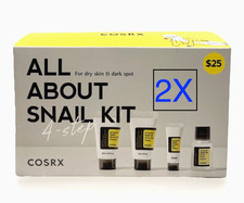 LOT OF 2 COSRX ALL ABOUT SNAIL SKINCARE 4-STEP KIT FOR DRY SKIN DARK SPOT