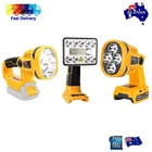 LED Work Flash Light Torch Lamp For Dewalt 20V Li-ion Battery charger