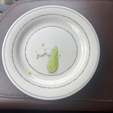 Set Of 6 Gien Olive Green Oyster Plates VTG French Earthenware