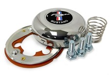 3 Bolt Steering Wheel Horn Button With Ford Mustang Gel Emblem