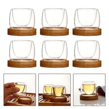 Drinking Cups Heat Resistant Glass Coffee Cups for Bar Restaurant Office