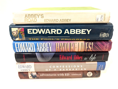 Edward Abbey LOT 6 HC Books A Life, Abbey's Road, Hayduke Lives, Adventures, etc
