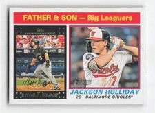 2025 Topps Heritage #66 Matt Holliday / Jackson Holliday