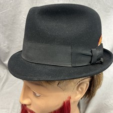 Vintage Champ Hat Fedora red feather 6 7/8 Felt Kasmir Finish