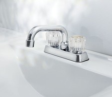OakBrook 67236-0001 1.2 GPM Coastal Chrome 2-Handle Bar/Utility Faucet 4 in.