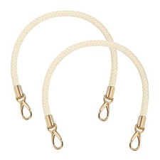 2 Pcs Braided Purse Strap, 21.6 Inch for Handbag Tote Making  Light Yellow 