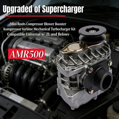 Universal Supercharger Compressor LCD HC NOXJ Reduction with V Pulley VPK AMR500