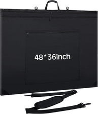 48 X 36'' Extra Large Artist Portfolio Case with Shoulder, Waterproof Leather Co
