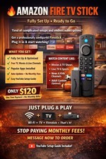 Amazon Fire TV Stick HD Media Streamer Wi-Fi HDMI 8GB Plug  Play HD Fire OS