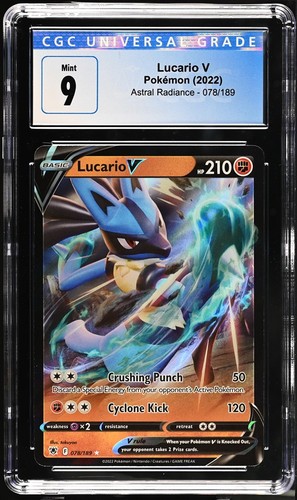 CGC 9 Mint Lucario V Astral Radiance