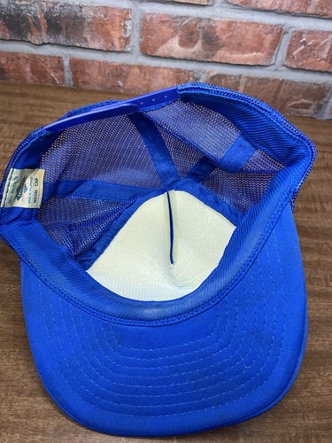 Cappello SnapBack Vintage Operazione Desert Storm 1991 Bandiera Americana Nastro Spilla Blu - Foto 5 di 7