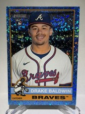 2025 Topps Heritage High Number Drake Baldwin RC Blue Sparkle SP ROTY