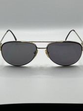 Vintage Mustang Aviator Sunglasses Amber Lenses Gold Frame 58-17-1