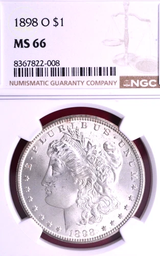 NGC MS-66! 1898-O MORGAN DOLLAR