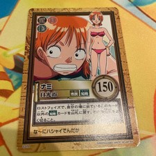 One Piece Nami Sunbathing Carddass Hyper Battle C370 Near Mint