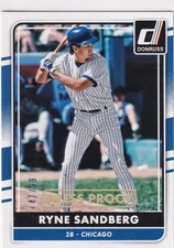 RYNE SANDBERG /99 DONRUSS GOLD PRESS PROOF PARALLEL CUBS #177 2016 16 PANINI