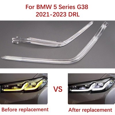 2pcs Left Car Headlights DRL For BMW 5 Series G38 21-2023 Light Guide Strip Tube