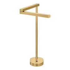 HAMPTON BAY 22 in. Gold LED Modern Table Lamp with Swivel Head