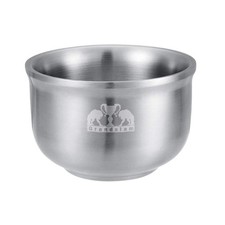 Shaving Soap Bowl 304 Heavy Duty Stainless Steel Double Layer Lather Cup