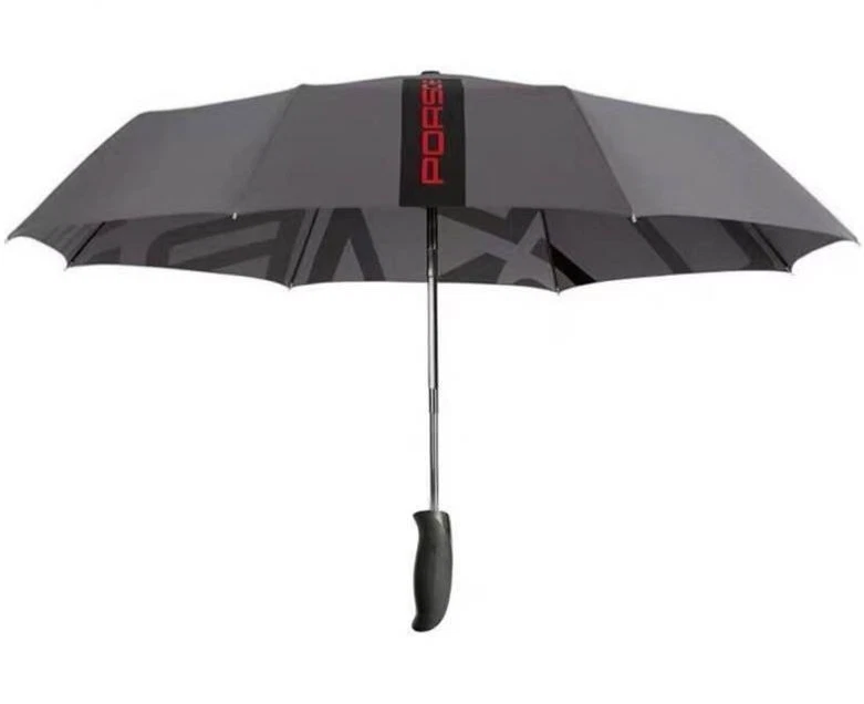 [Sin usar] Paraguas plegable automático Porsche gris Foto 3 de 4