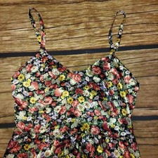 Kathryn Womens Floral Slip Dress Small Fits Big Silky Feel Sleepwear