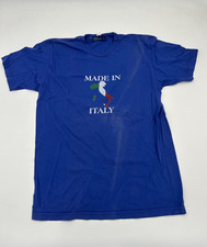 "Made in Italy" Flag/Country Faded T-Shirt BDG - Size L - Made in USA