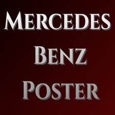 Mercedes Benz Poster Print Car Wall Art Merc Picture German Luxury Vehicle