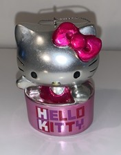 2012 Sanrio Hello Kitty Metallic Metal Christmas Ornament 3.5  