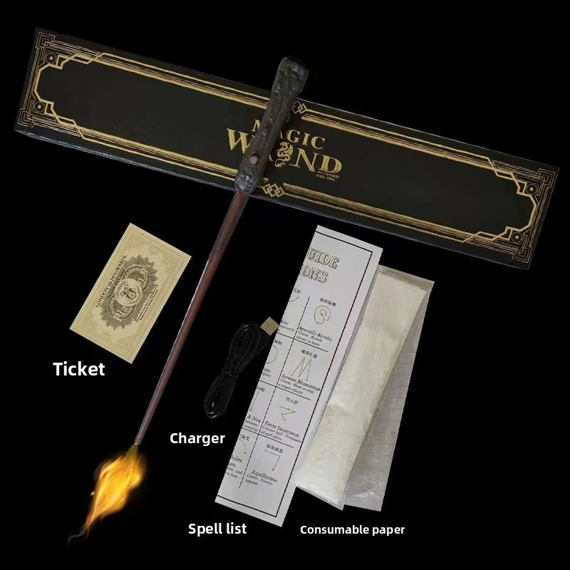 Harry Potter Style Magic Wizard Wand Stick Professional Flame Effect Prop gift - Image 3 of 4