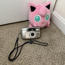 Pentax IQZoom EZY-S 35mm Film Camera, Silver, Tested