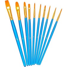 Best Model Miniature Paint Brushes Small Detail Art Paint Brush with Set 10 Pcs
