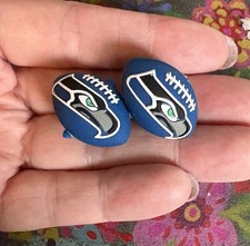 2 Piece SEATTLE Football Team Silicone Focal Beads DIY Jewelry Pens 