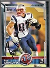 ROB GRONKOWSKI NEW ENGLAND PATRIOTS SIGNED AUTOGRAPH 2015 Topp CARD HOLOGRAM COA