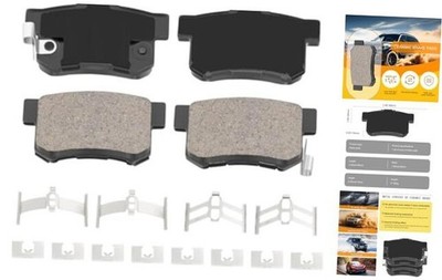 Premium Replacement Rear Brake Pad Set Compatible with Acura and Honda HZ537