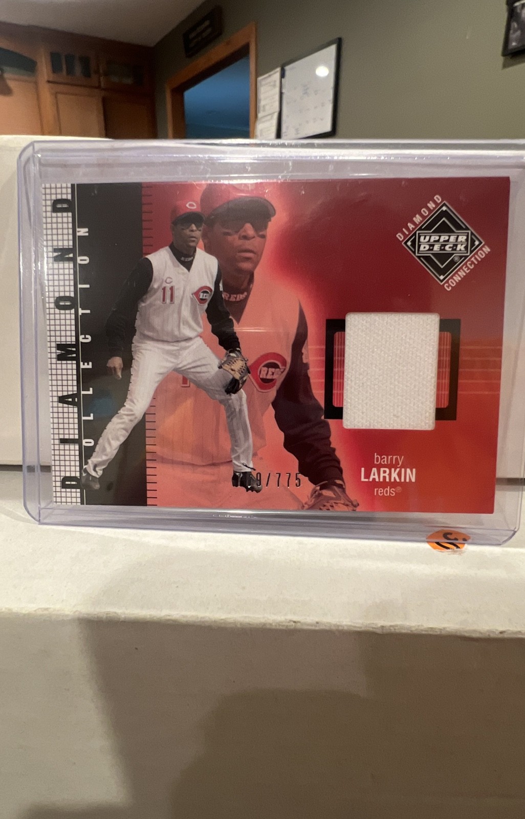 2002 Upper Deck Diamond Connection Diamond Collection Jerseys Barry Larkin🔥⚾️