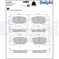 Delphi BremsbeläGe Bremsbelagsatz FüR Jeep Wrangler IV JL Gladiator Pick-Up JT