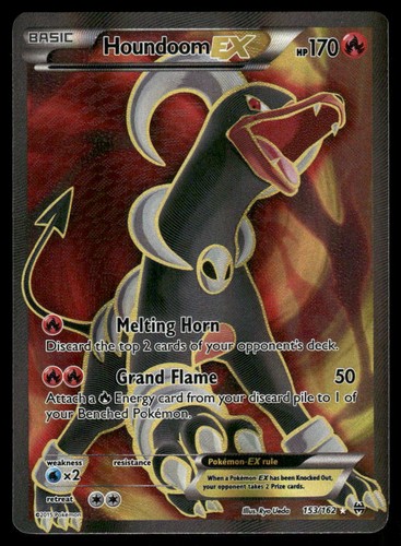 Houndoom EX 153/162 Ultra Rare BREAKthrough Pokemon Holo Lightly Played LP+