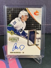 Aidan McDonough 2023-24 Ultimate Collection Auto Debut Threads Auto /99 #ADT-AM